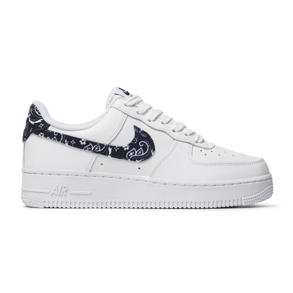 Nike Air Force 1 Women's White Black Paisley Sneakers Wanita ORIGINAL