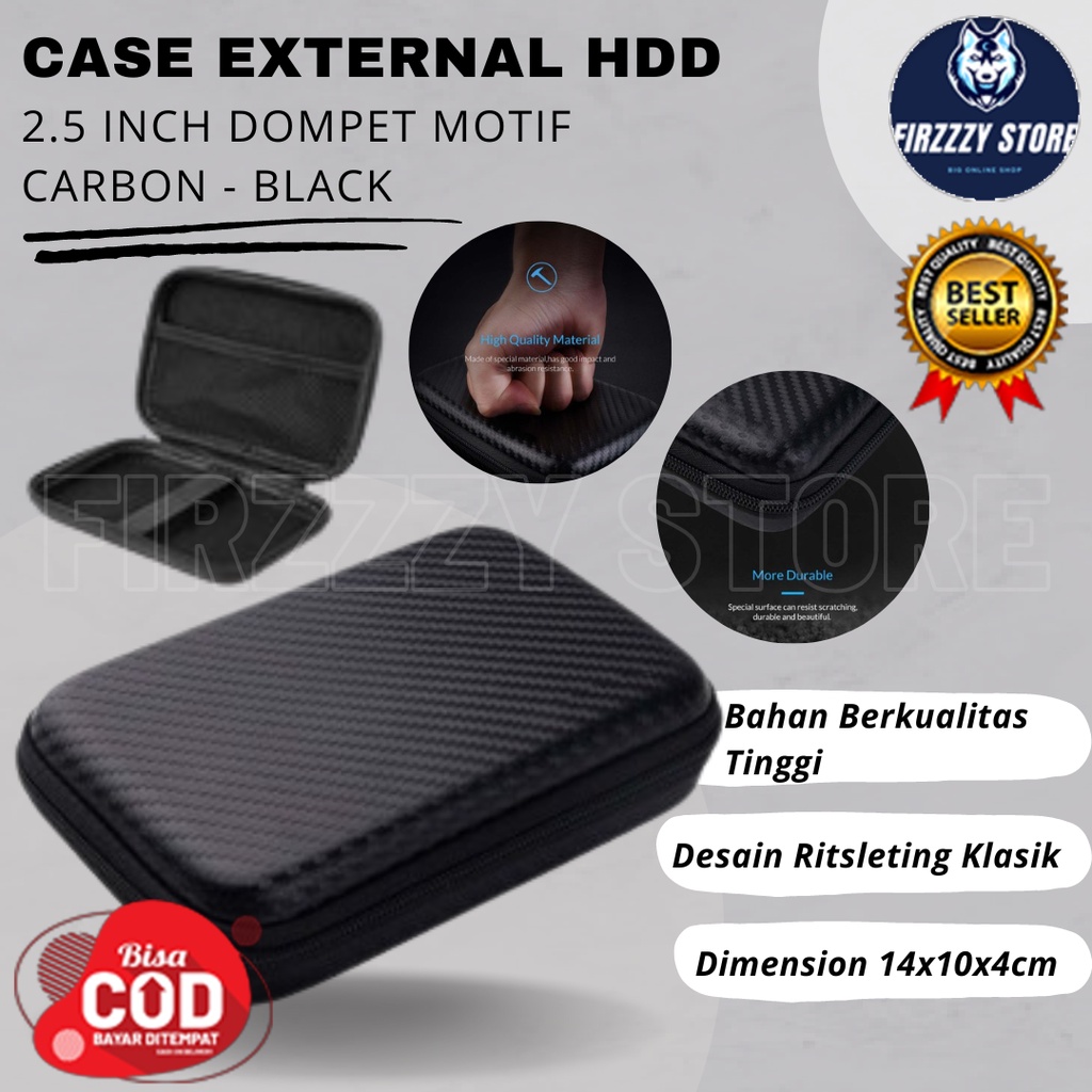 Case External HDD 2.5 Inch dompet - Black