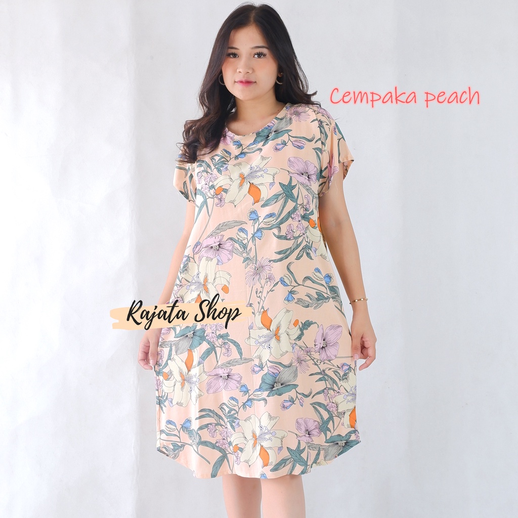 Daster Bali Dress Bali-DST CEMPAKA PEACH