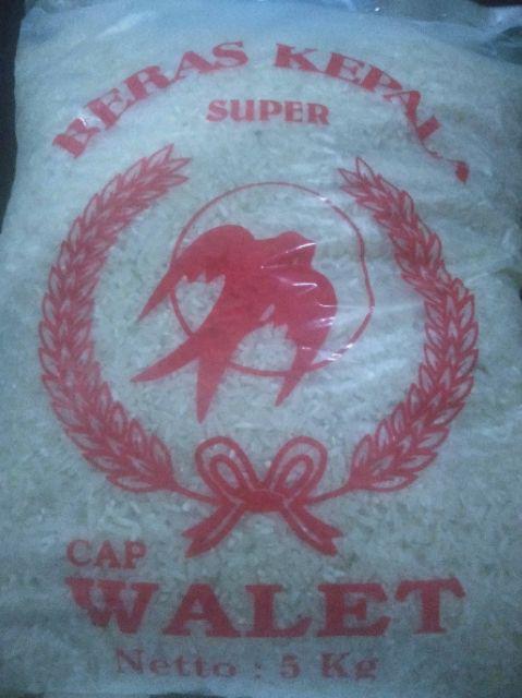 Plastik Beras 5 Kg ( C4 - C4 Raja - Pandan Wangi- Mentik Wangi-  Walet-  Apel -anggur - Pak Tani )