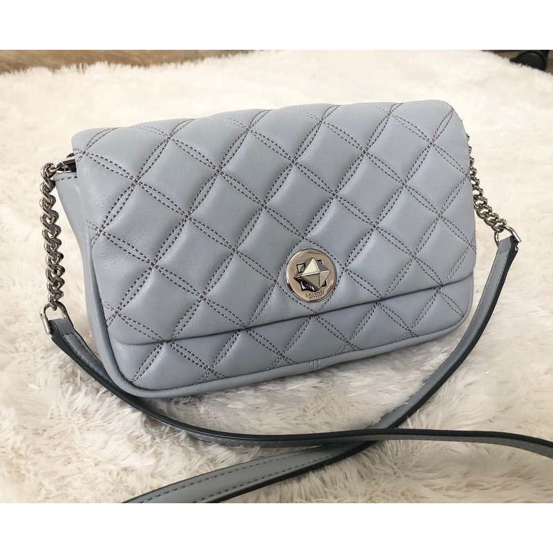 Tas KS Kate Spade Natalia Small Crossbody Brushed Steel New Authentic