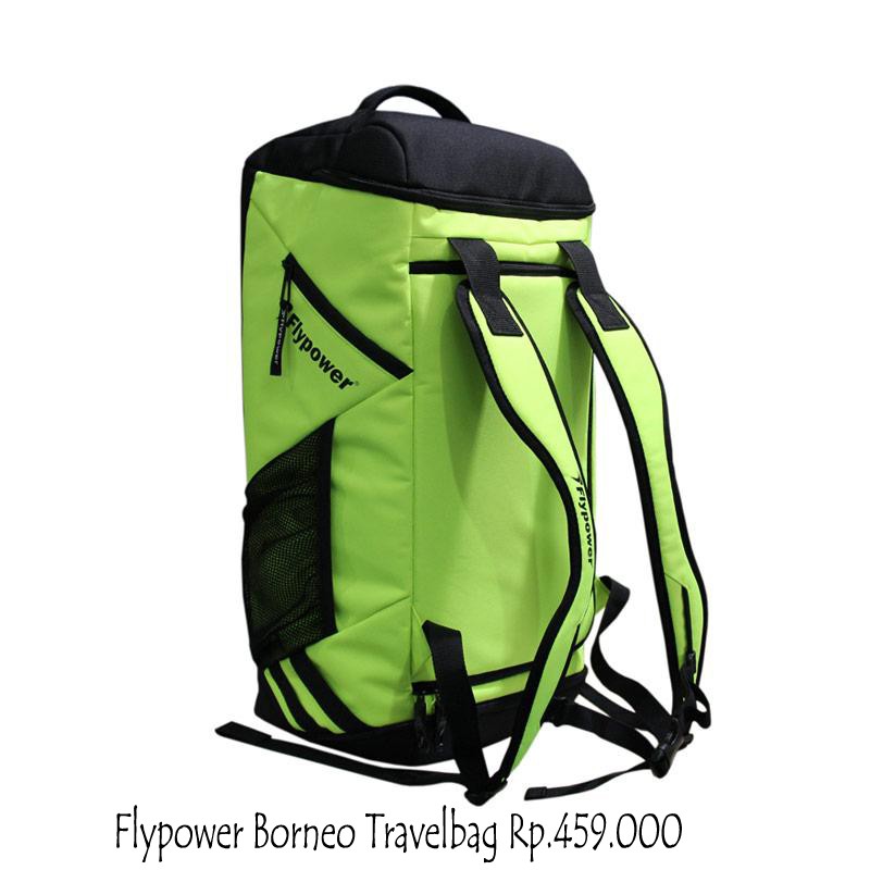 Tas Badminton Flypower Borneo Travel Bag Light Yellow Black