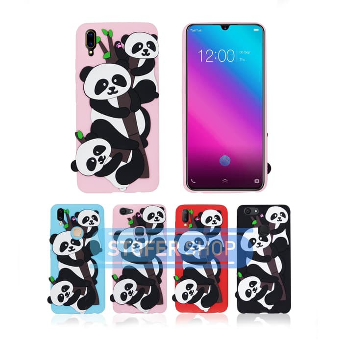 Case Boneka PANDA Vivo V11 Pro Casing Karakter / Softcase/ Silicon 3D