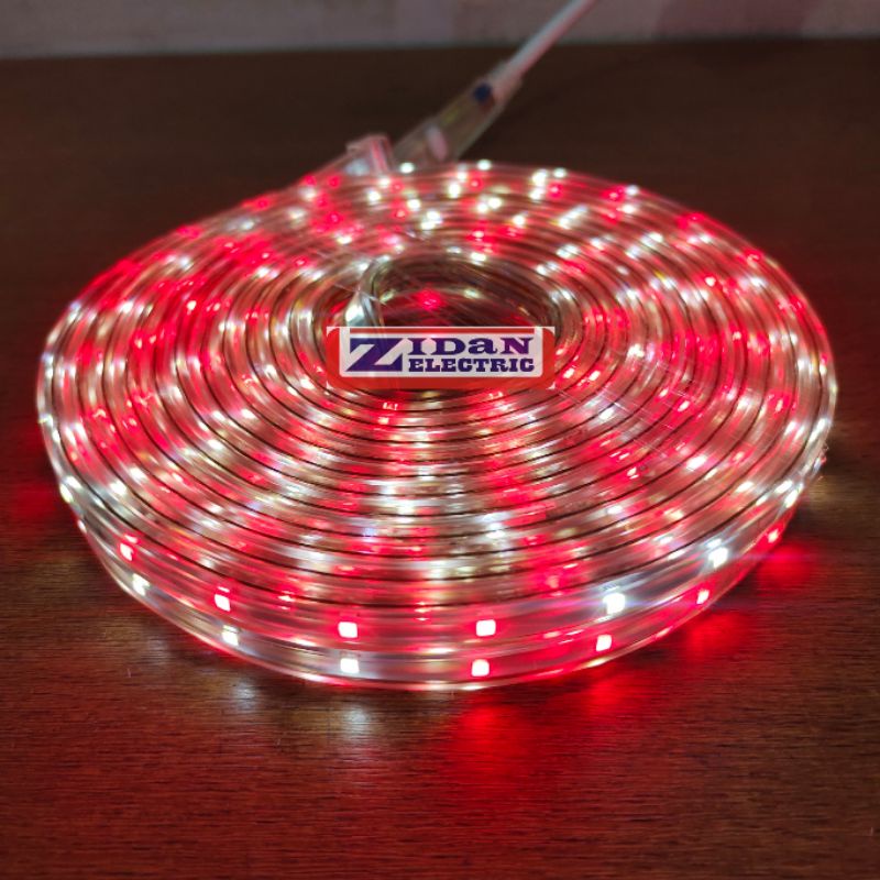 Lampu Led Strip Selang SMD 3528 10M 220V / Lampu Selang Gepeng Warna Warni / Merah Putih