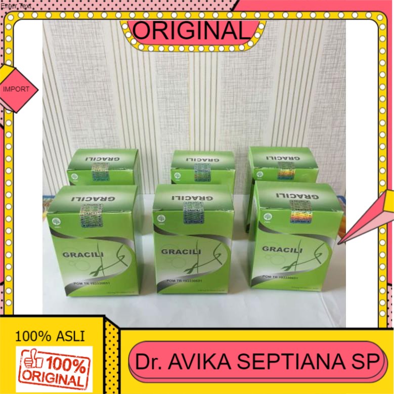 100% ASLI GRACILI obat pelangsing badan obat gracili asli original suple diet manjur ampuh terbaik