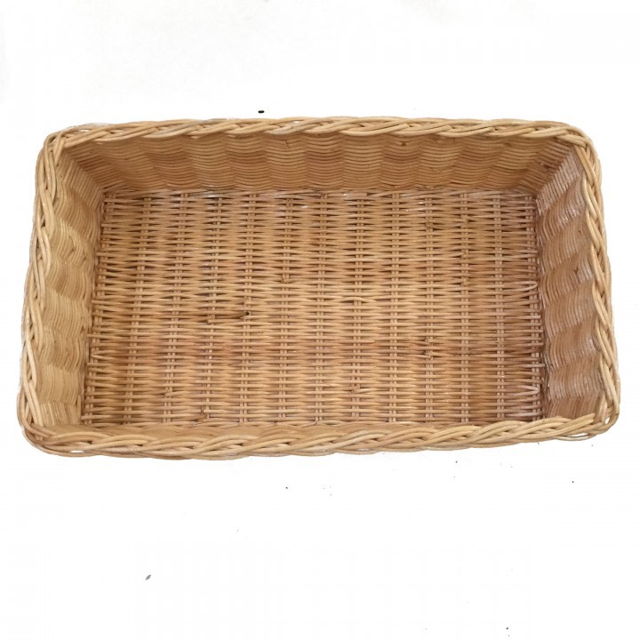 Kerajinan Tangan Rotan - Keranjang Kotak Persegi Panjang 36x21x10cm