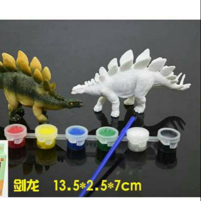 MEWARNAI DINO 3 DIMENSI SENI KREATIF EDUKATF LUKIS 3D DINOSAURUS BINATANG ANIMAL DINO PAINT MURAH