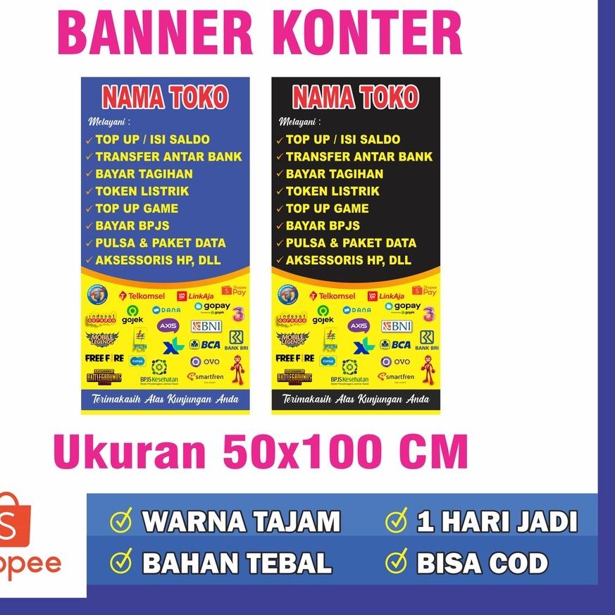 SALE✅BANNER BENNER BALIHO BENER SPANDUK KONTER PULSA|KD5