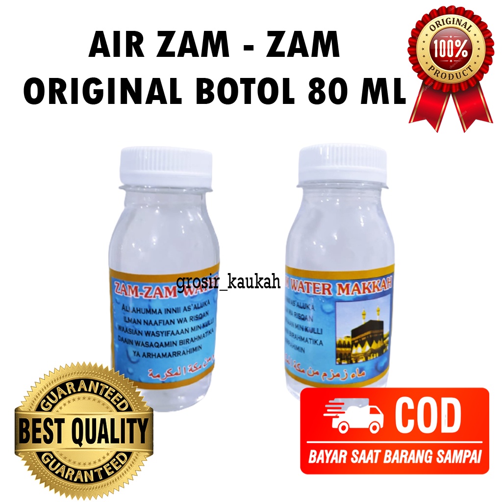 Jual Air Zam Zam Asli 100 Ukuran 80 Ml Shopee Indonesia 9888