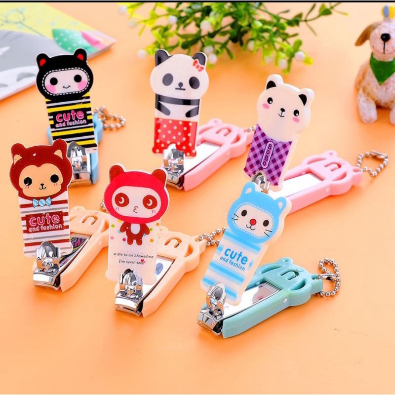 Nail clipper mini / gunting kuku karakter anak / gantungan gunting kuku unik