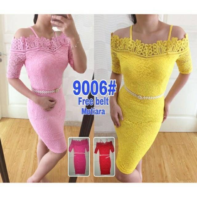 Dress brukat import Baju penyanyi,pakaian penyanyi import