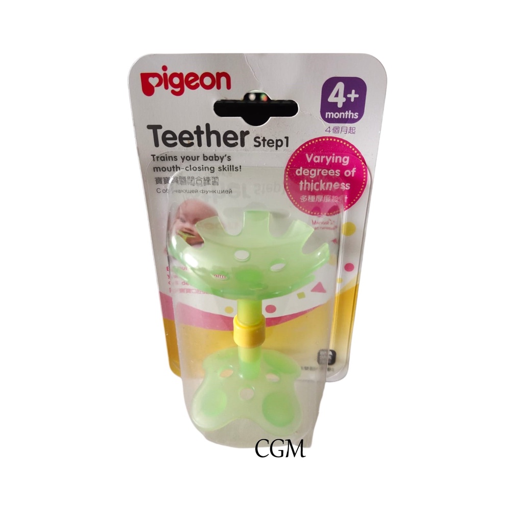 Pigeon Training Teether Step 1 4+ Month - Mainan Gigitran Bayi 4 Bulan