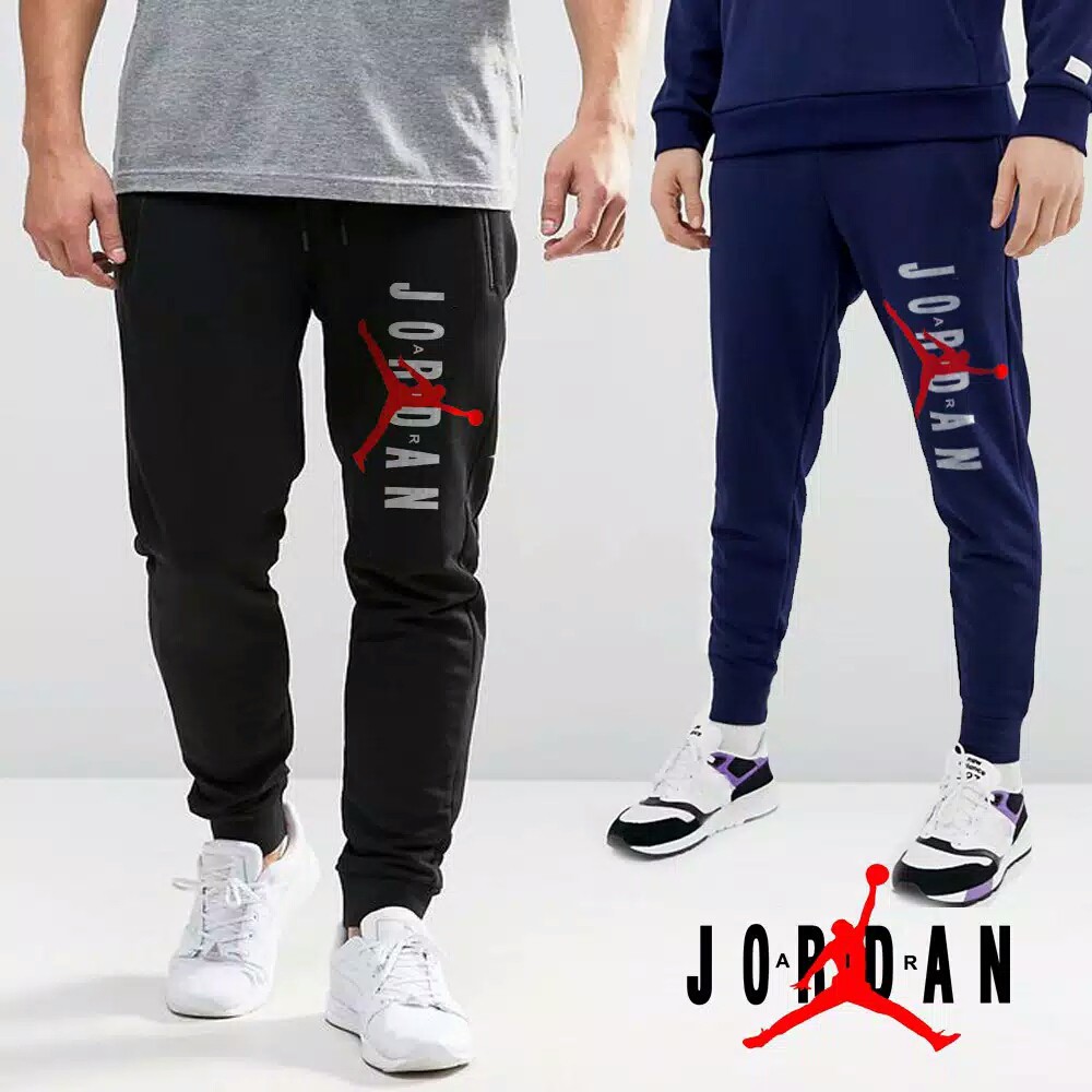  Celana Joger Sweatpants Training A.R JORDAN Hitam Bahan Premium All Size S M L XL 2XL 3XL 4XL 5XL