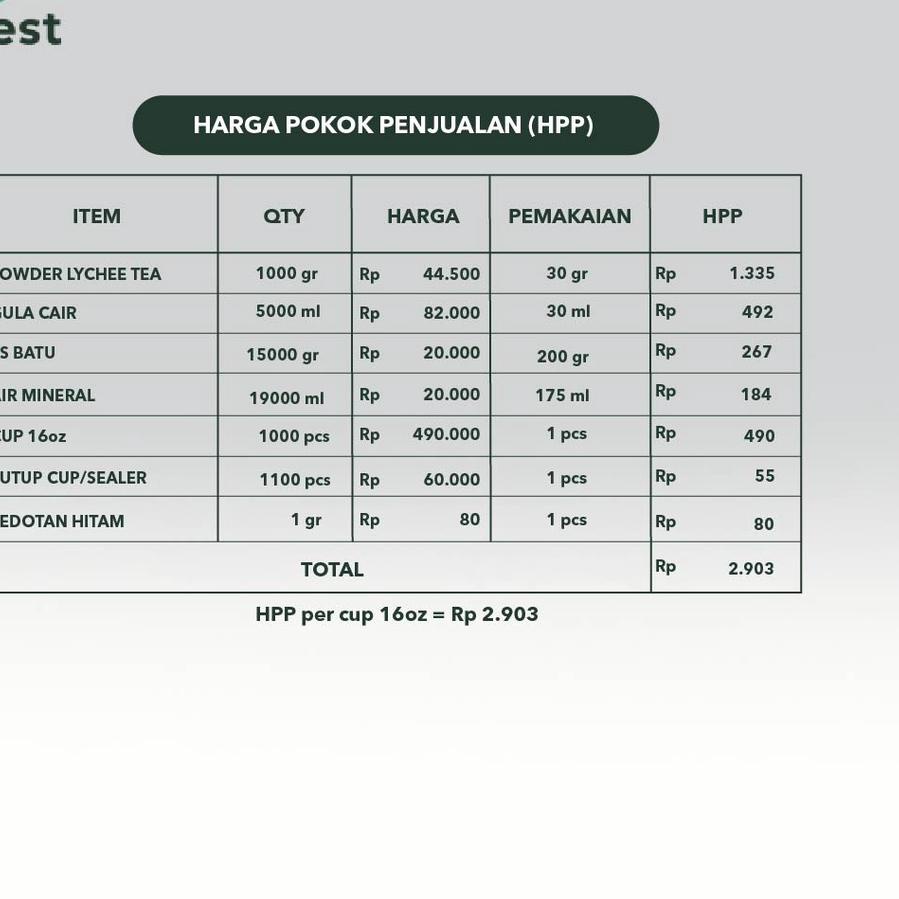 

GRATIS ONGKIR✅Bubuk Minuman LYCHEE TEA Powder 1000g - FOREST Bubble Drink|KD9