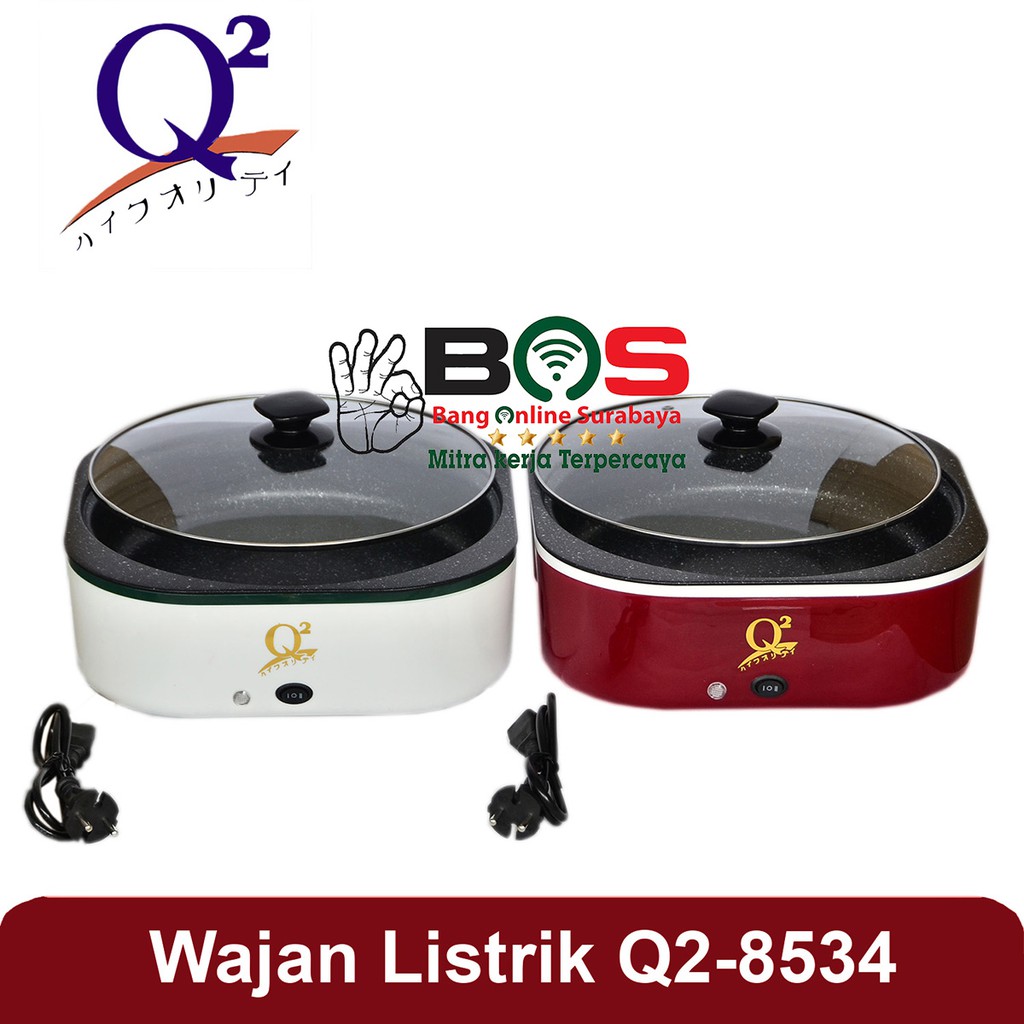 Panci Wajan Listrik Serbaguna Anti Lengket Q2-8534 Q2 8534 Q28534