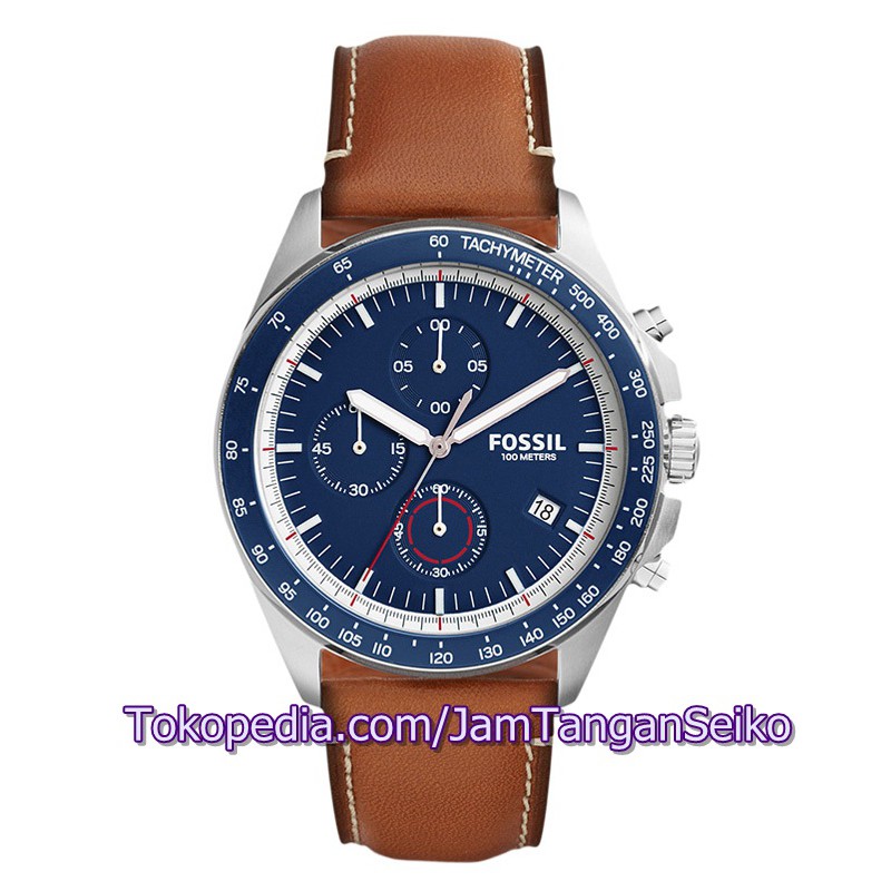 Jam Tangan Fossil CH3039 Sport 54 Chronograph Blue Dial