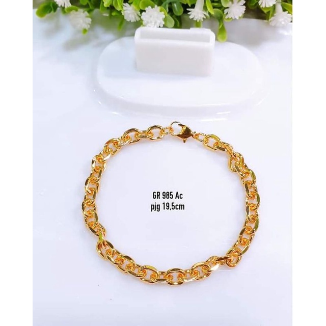 GELANG RANTAI LAPIS EMAS XUPING TITANIUM