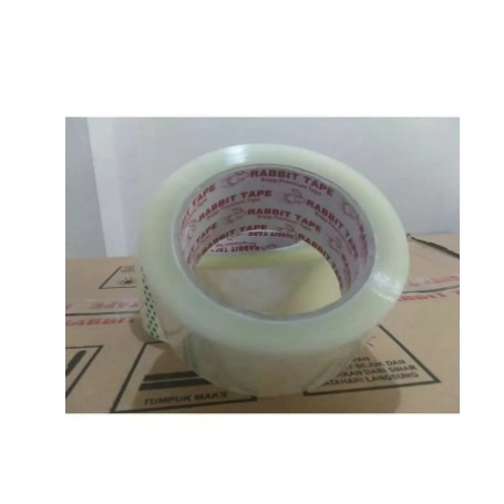 

Lakban Bening 2 inch x 100 Yard Rabbit Tape 45 mm Packing