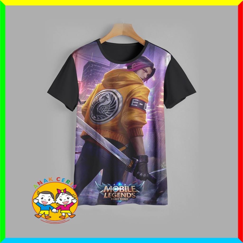 baju Kaos Anak Mobile Legend Ling 3D
