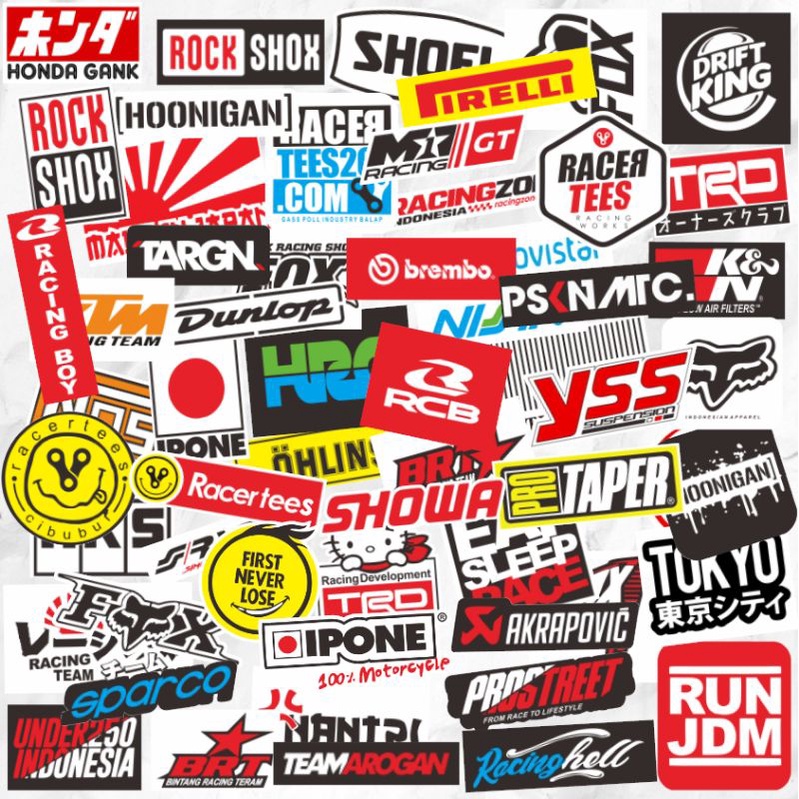 (COD)STICKER RACING SERIES/STICKER SPONSOR MOTOR/STICKER HYPE/STICKER AESTHETIC