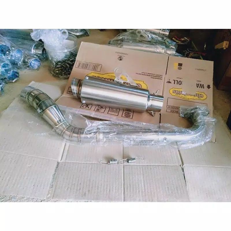 KNALPOT POLOS BRACKET PATEN NMAX BEAT VARIO DLL