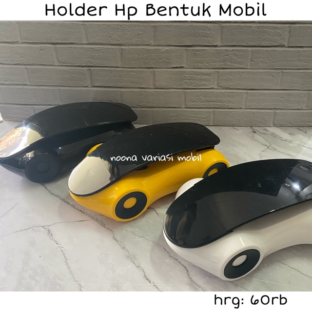 holder hp mobil bentuk mobil unik tempat hp gps di mobil