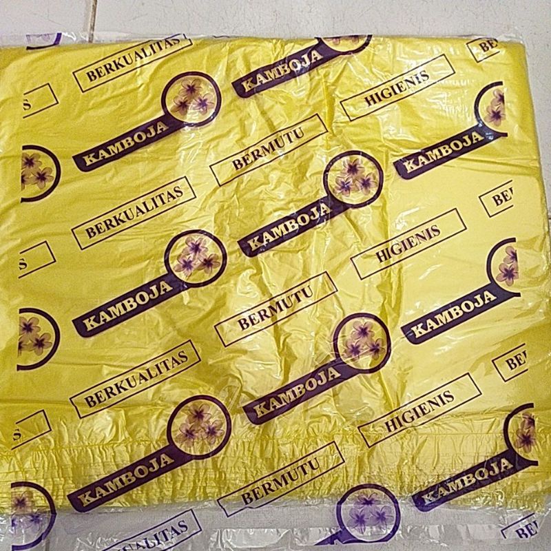 plastik kuning bening ukuran 40 x 65