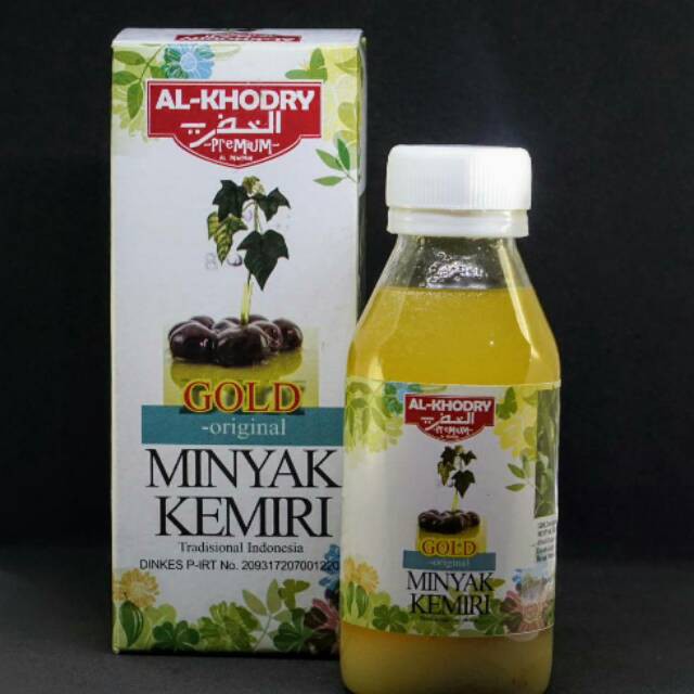 Minyak Kemiri Al khodry GOLD | Obat Herbal Penyubur Dan Penumbuh Rambut Jenggot | 100% Original