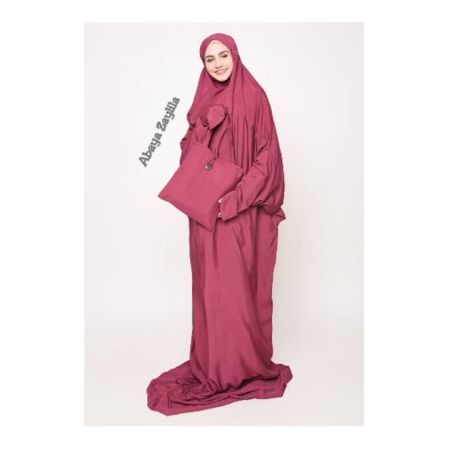 Zaylila Mukena Long Tarim Fushia