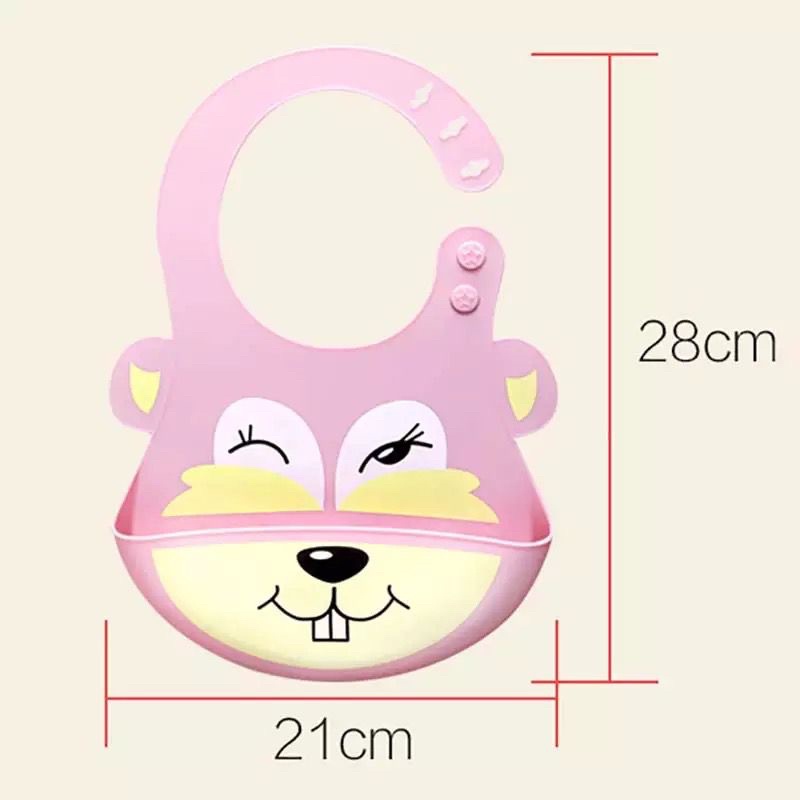 CELEMEK MAKAN BAYI BABY / BABY BIB SLABER FULL SILIKON TEBAL JRW0086