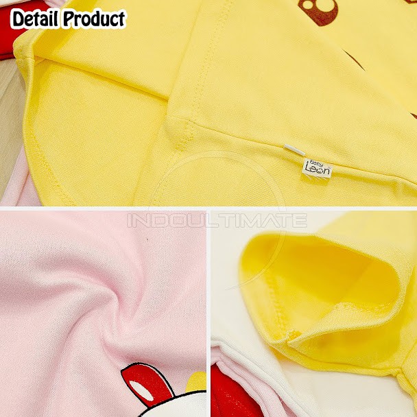 Setelan Baju Anak BABY LEON Unisex Setelan Kaos Pendek Celana Pendek Anak Bayi Balita piyama anak