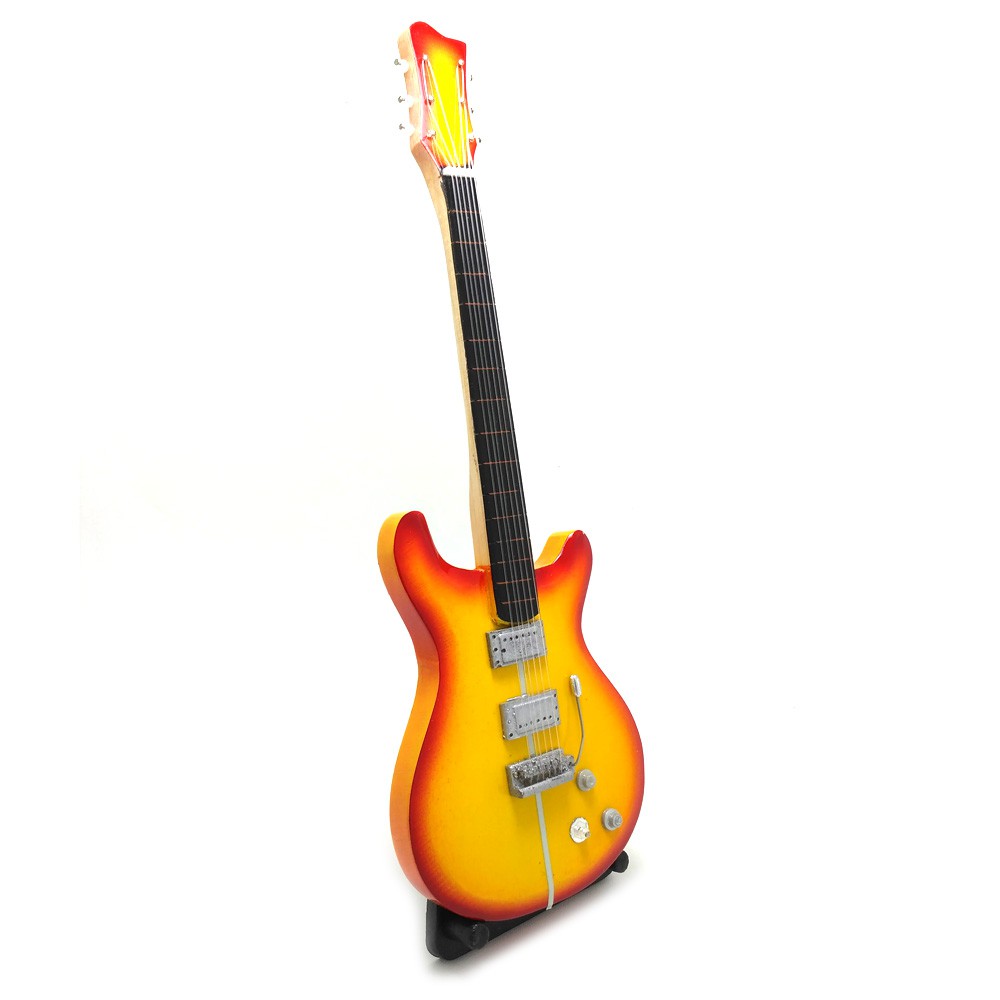 Miniatur Gitar Kayu + Stand - GTR16