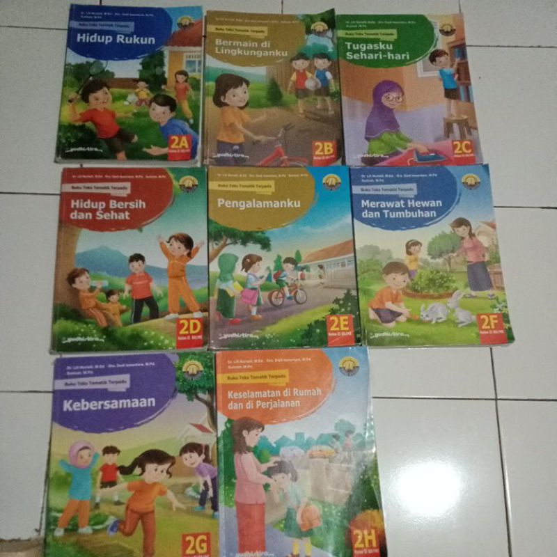 Jual Buku Teks Tematik Terpadu 2c 2d 2e 2f 2g 2h Sd Mi Kelas 2 Ii