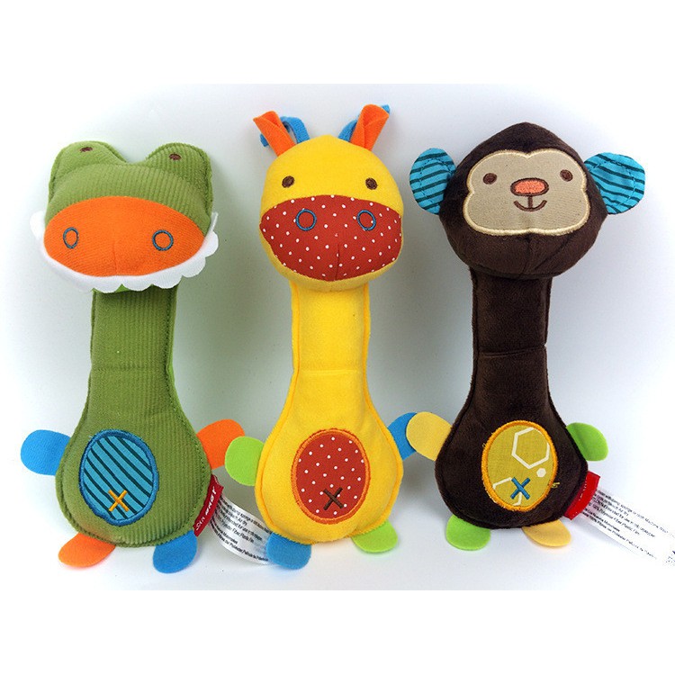 Rattle Stick Anak Bayi Mainan Boneka Bayi Bunyi Kericingan Kapas