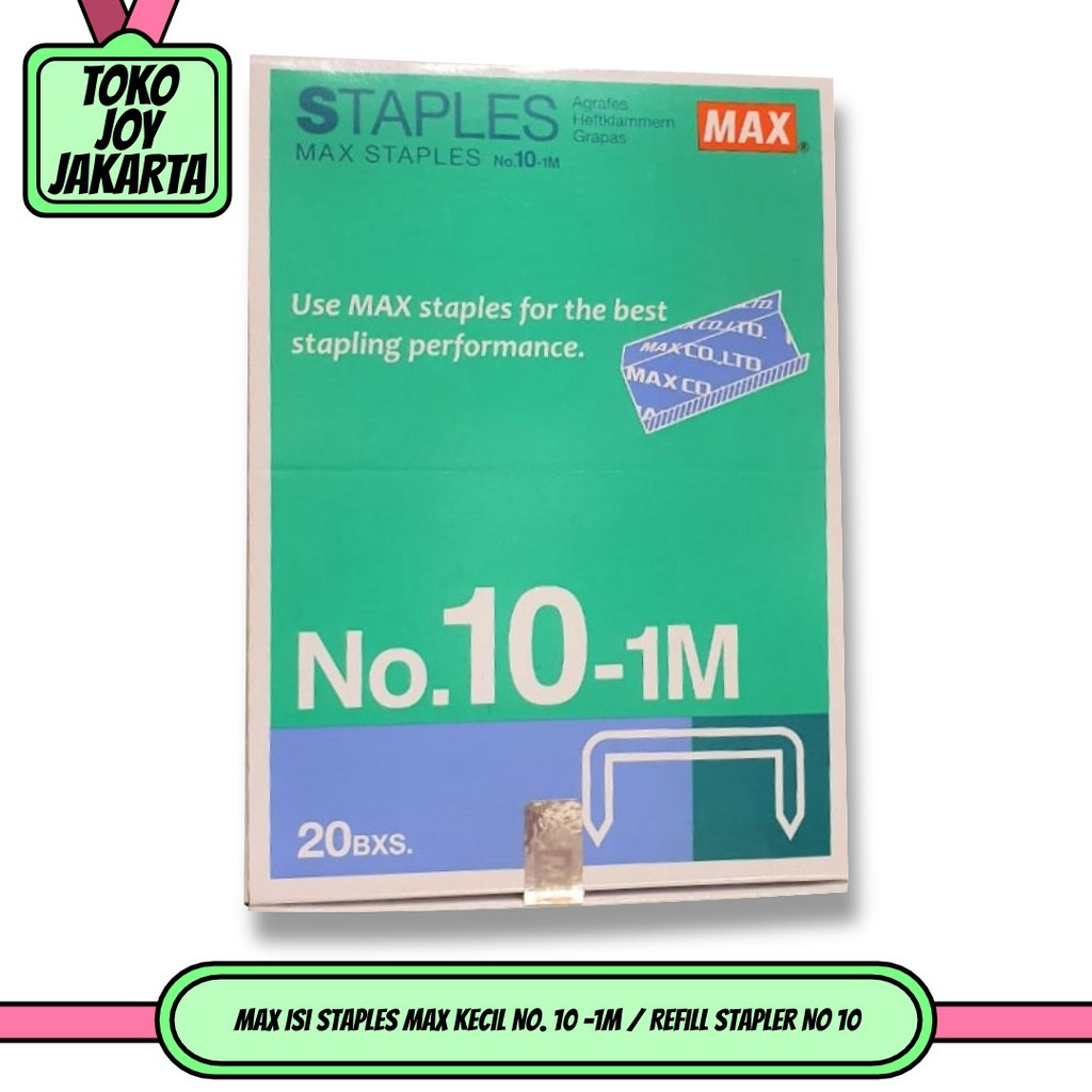 

MAX Isi Staples Max Kecil No. 10 -1M / Refill Stapler No 10