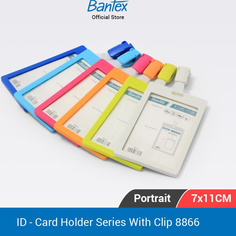 

BIG SALE!! KODE-770 Bantex ID Card Holder Series With Clip Portrait #8866