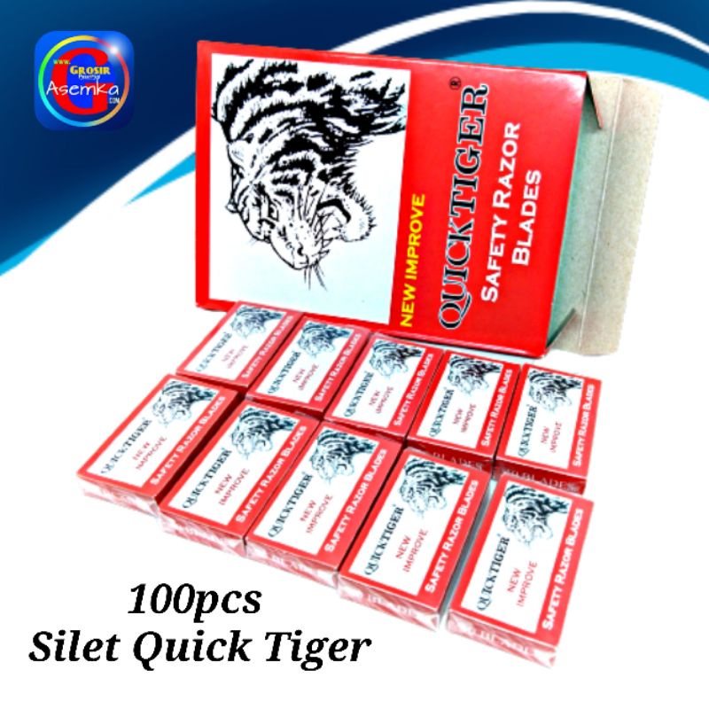 [GPA] Silet Cukur Quick Tiger Perpack isi 100pcs