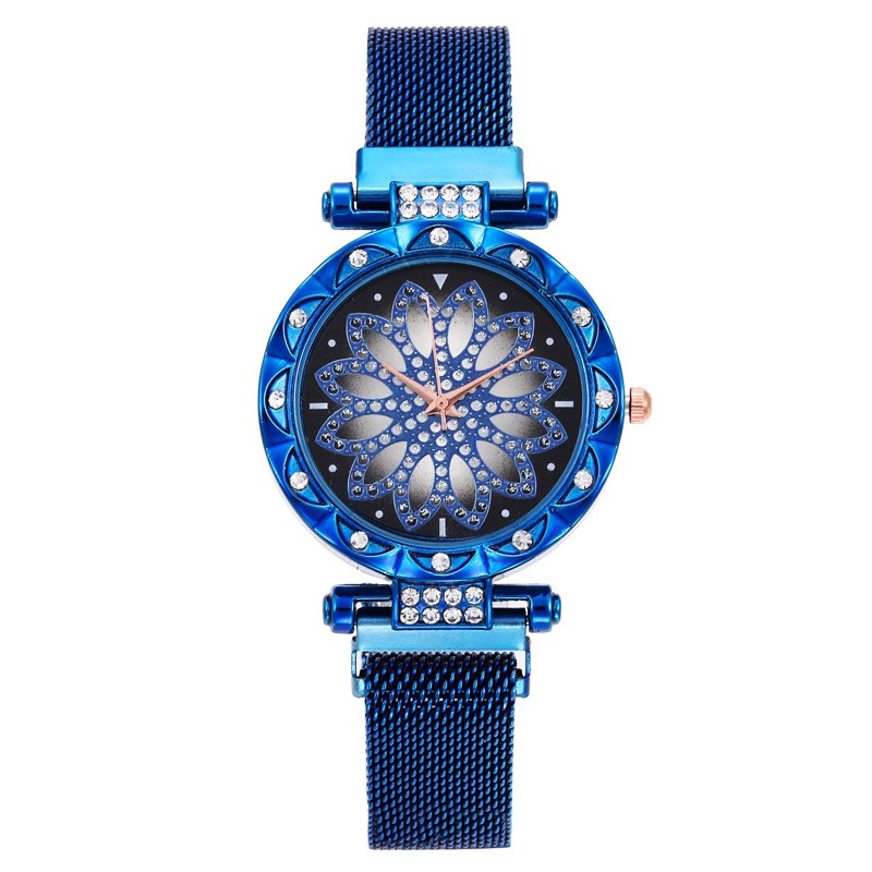 Grosir - J405 Jam Tangan Magnet Putar / Diamond Spin / Jam Arloji / Jam Analog / Jam Wanita