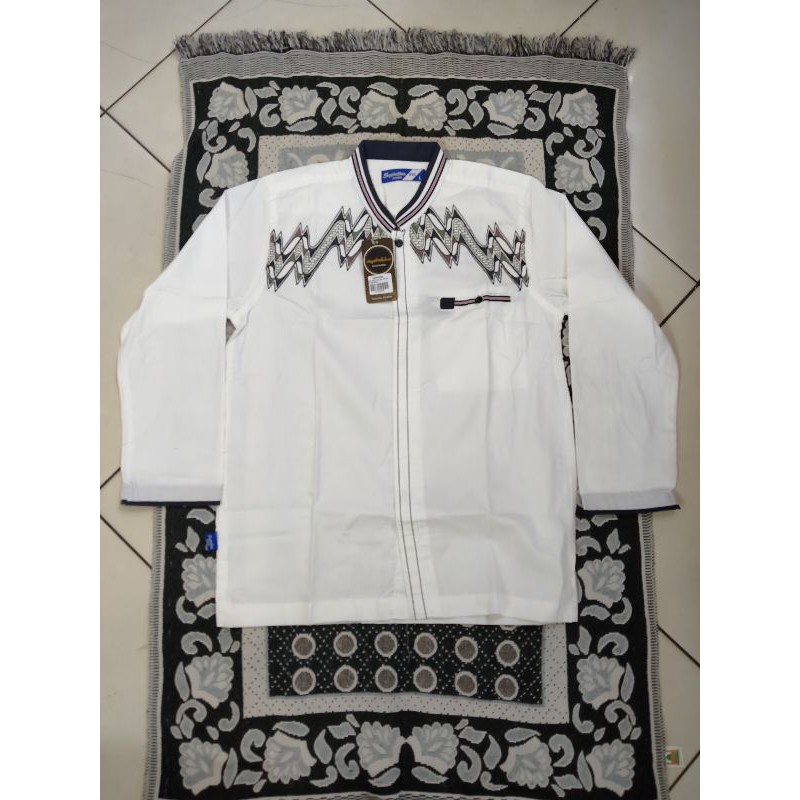 Baju Koko Remaja / Anak Tanggung Syahdika Lengan Panjang Putih