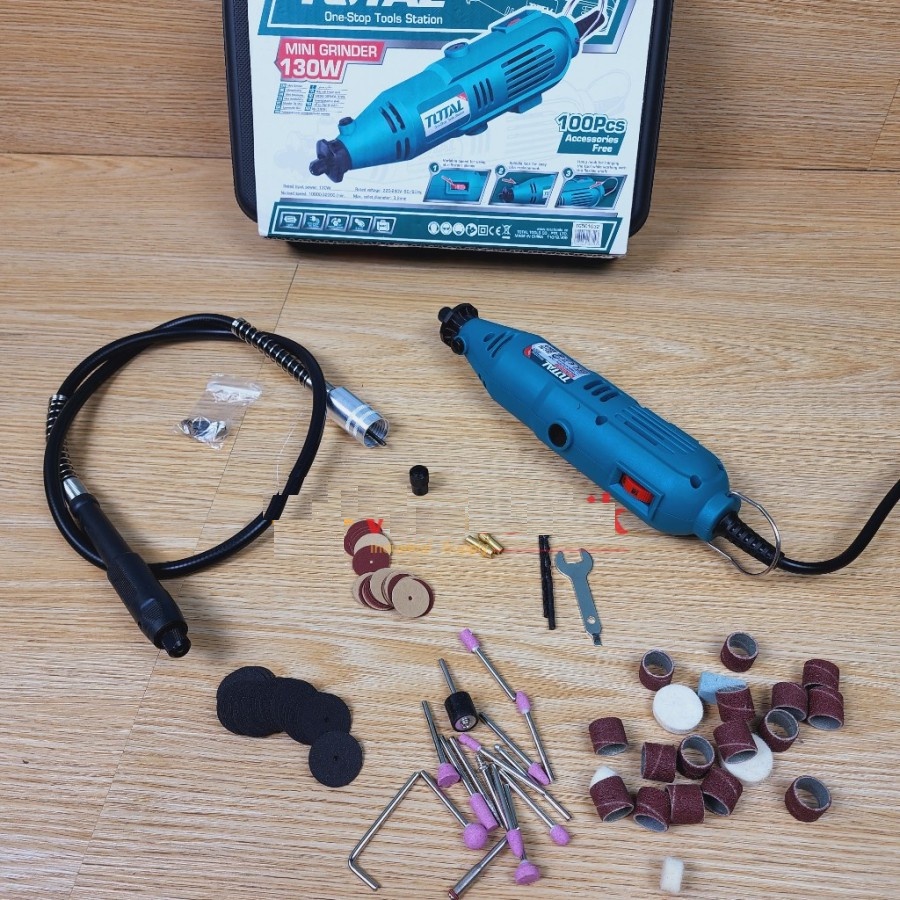 INGCO TOTAL 130 watt 52 pcs Mini Grinder - Mesin Gerinda mini set