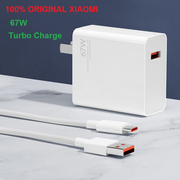 XIAOMI Charger 67W Turbo Charge Type-C 6A Original US Pack