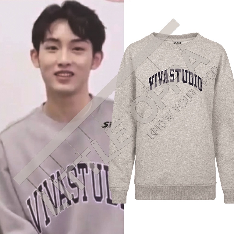JACKET SWEATER KPOP N C T WINWIN VIVASTUDIO GREY SWEATER UNOFFICIAL