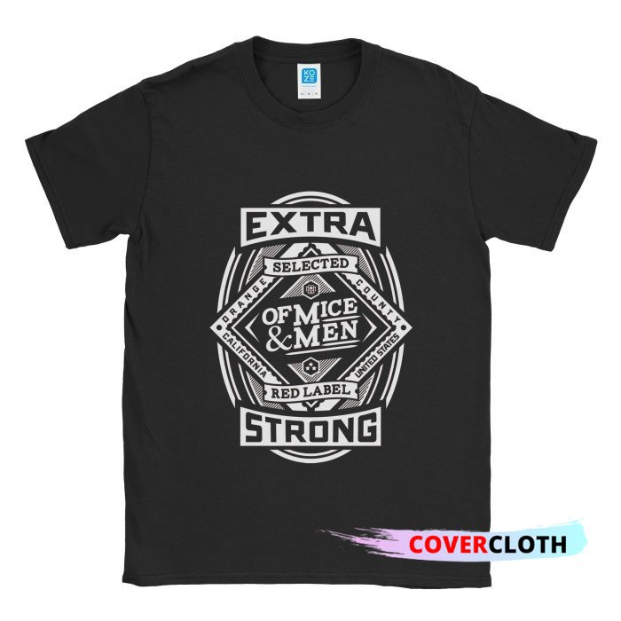 T-Shirt Baju Kaos Band Of Mice And Men Red Label