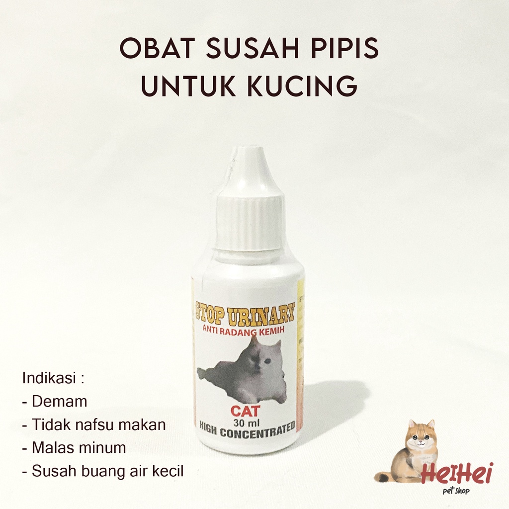 Stop Urinary - Obat Infeksi Saluran Kemih Kucing - Obat Susah Kencing Pipis Kucing