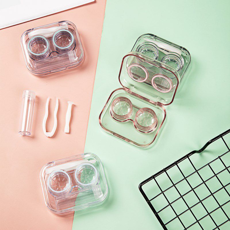 EVA TRANSPARANT SOFTLENS CASE (NYATU) / TRAVEL KIT MINI ACRYLIC / TEMPAT SOFTLENS AKRILIK / KOTAK SOFTLENS KLIP MINI / WADAH SOFLEN POLOS SIMPEL MURAH