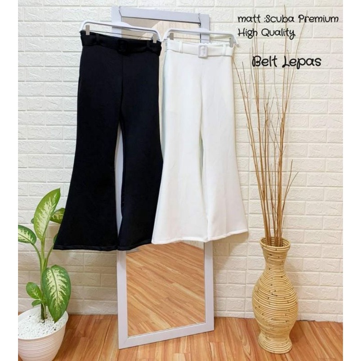 Kulot Scuba Cutbray Import Premium ( Free Belt + Pinggang Karet )