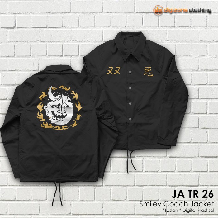 Jaket Tokyo Revengers Smiley Coach Anime Waterproof JA TR 26