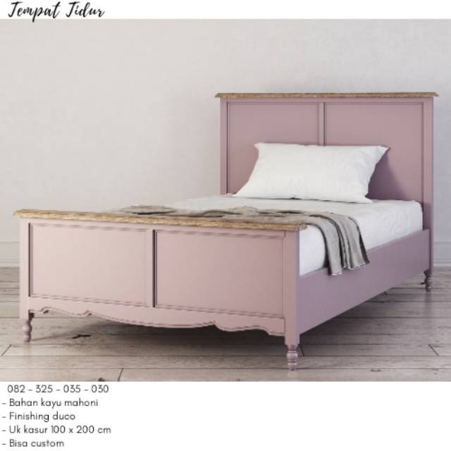 Tempat Tidur Single Kayu Minimalis, Ranjang Anak Perempuan Warna Pink, Kasur Anak Kos Murah
