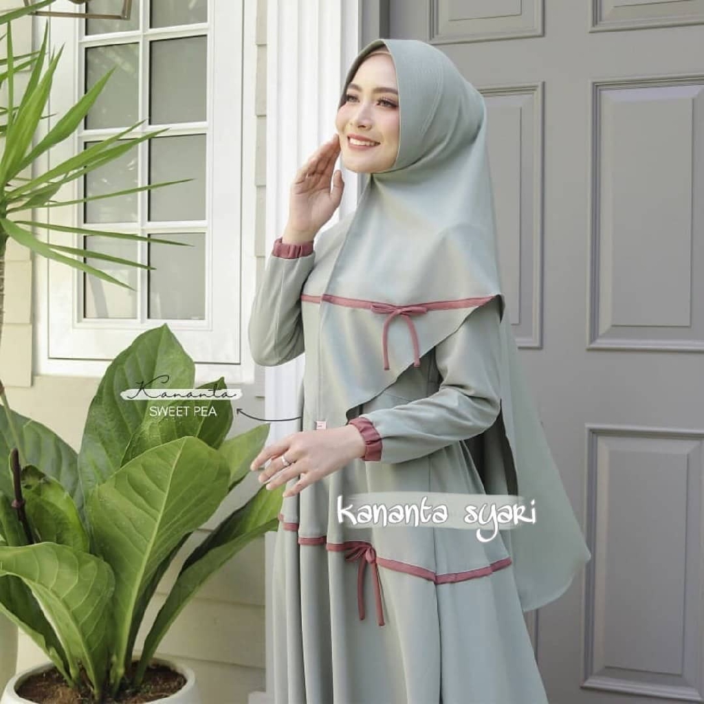 (PROMO FLASH SALE ) MDS - KANANTA SYARI SATU SET KERUDUNG KHIMARHAJI