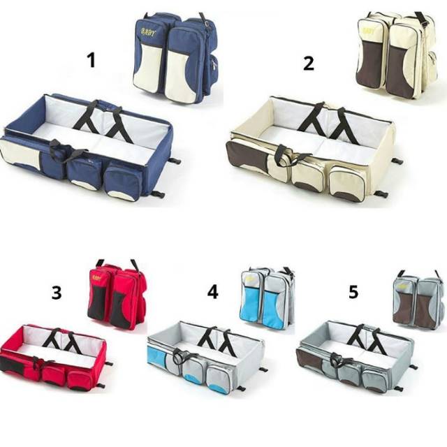2 in 1 Tas Perlengkapan Bayi + Travel Bed